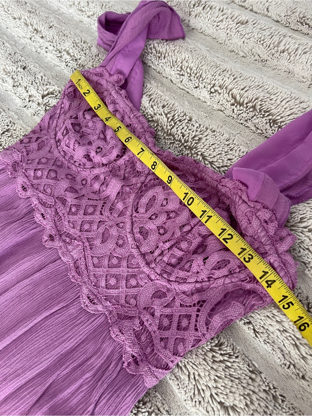 Free People Adella Lavender Maxi Dress size XL - Picture 6 of 11